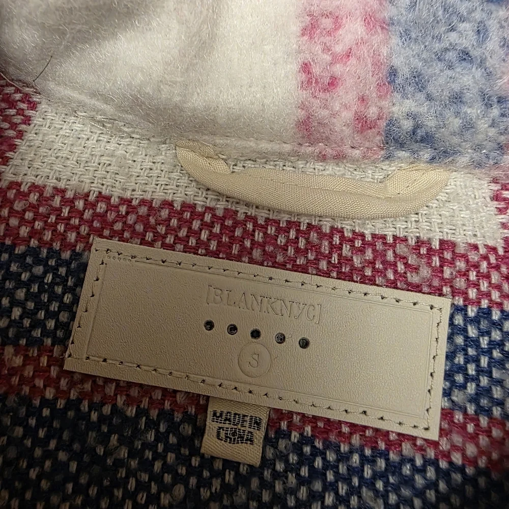 Blanknyc Plaid Boxy Crop Oversized Shacket Size S - Picture 8 of 11